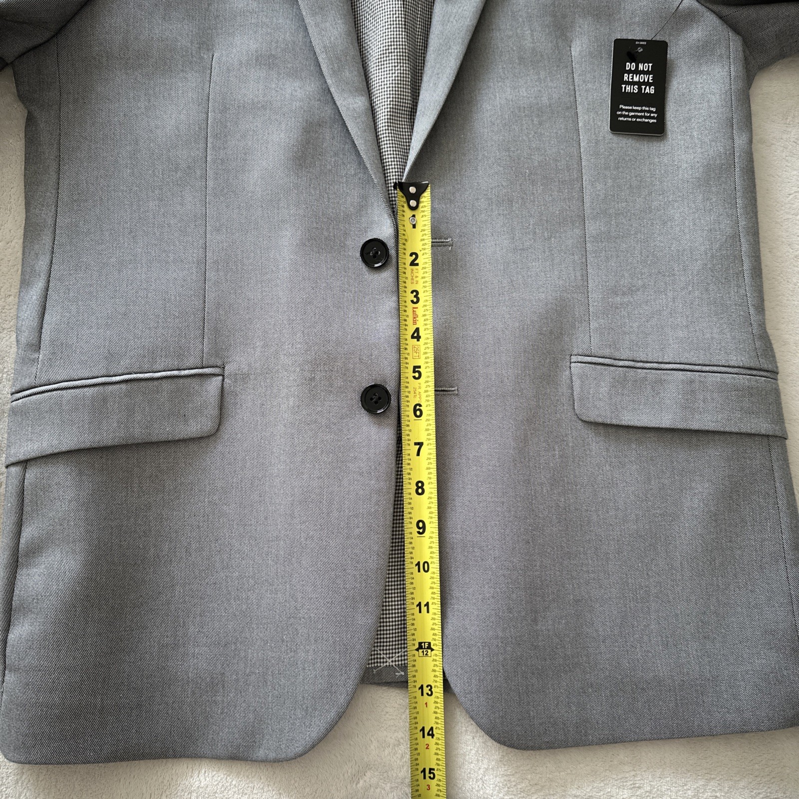 Express Men’s Suit Jacket 40R Slim Gray Brand New With Tags And Labels Business
