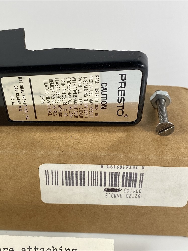 Presto Cooker Black Cover Replacement Part Handle