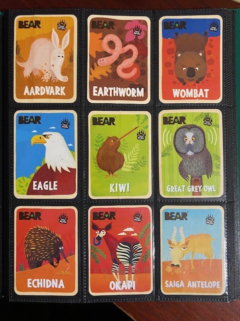 Bear Fruit Snack Animal Cards - Various animals - Complete Your Set!