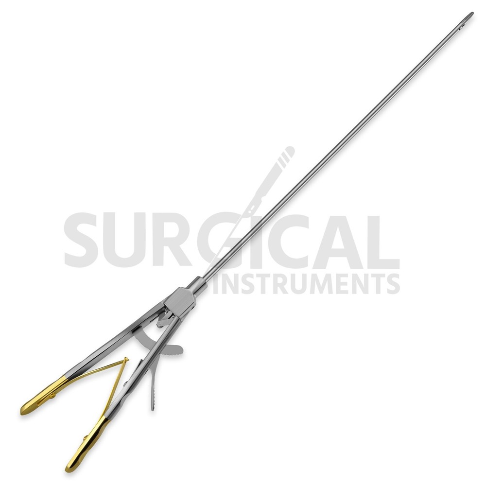 Sinus Needle Holder V Type 5 X 330mm Laparoscopy Laparoscopic Endoscope Forceps