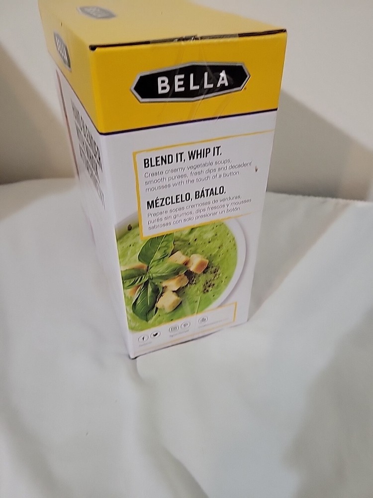 Bella Immersion Hand Blender Whisk Attachment 250W 2 Speed Controls Never Opened
