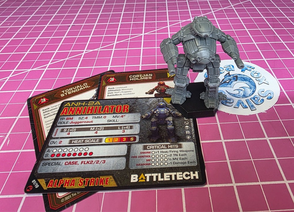 BattleTech Annihilator Mech Wolf's Dragoons Assault Star + Cards