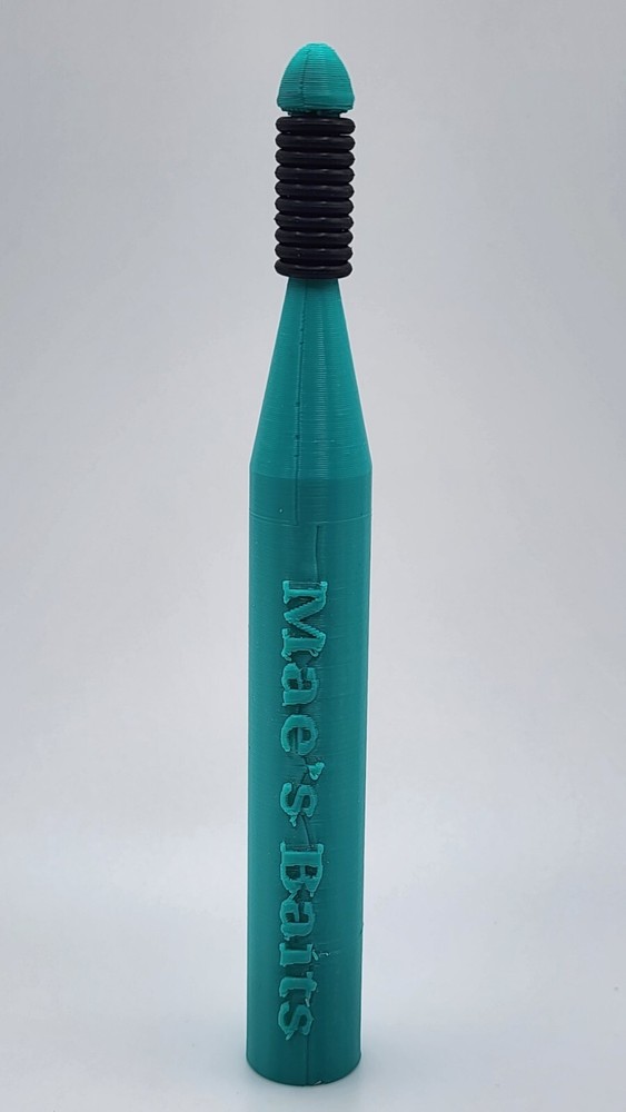 Mae's Baits Floating Wacky Rig Tool With 30 O' Rings Blue