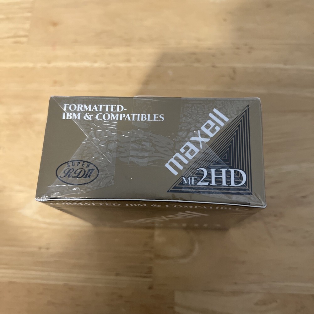 Maxwell MF2HD 3.5" Micro Floppy Disks High Density/Double Sided 10-Pack Sealed
