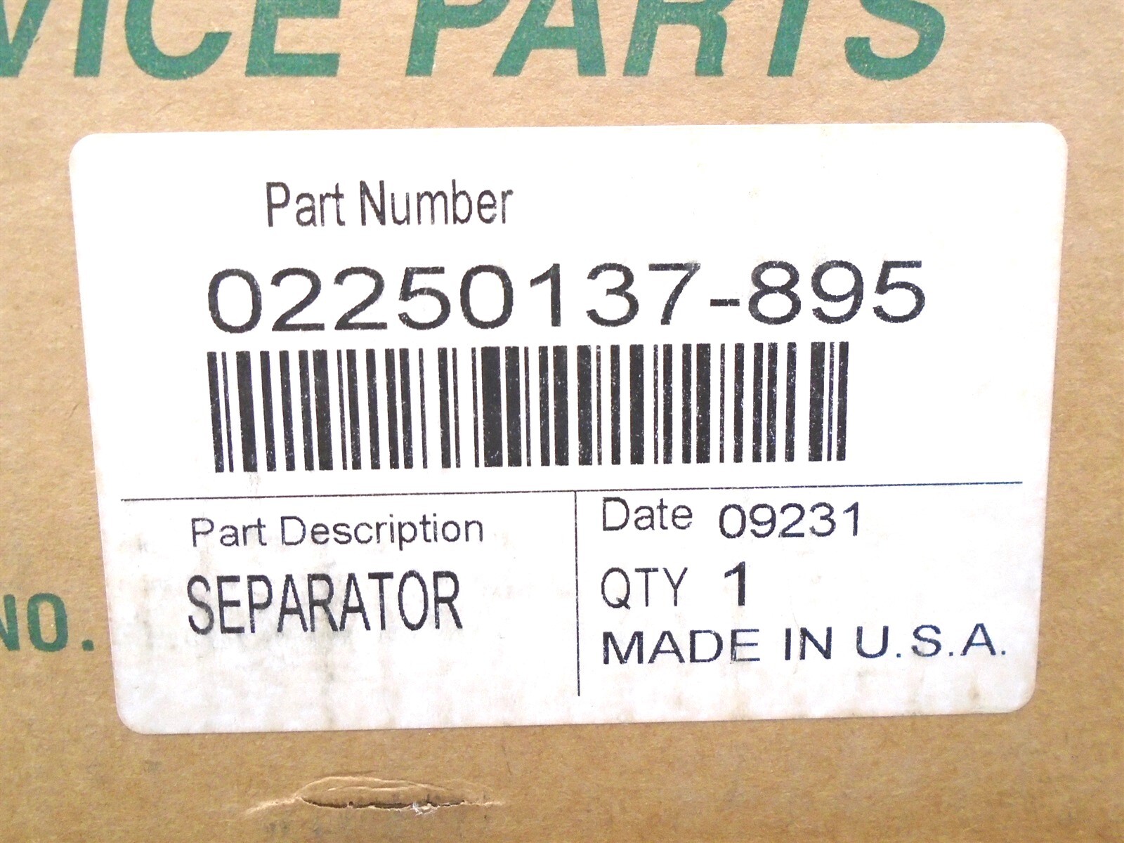 Genuine SULLAIR - 02250137-895 - OEM SEPARATOR - (NEW in BOX)