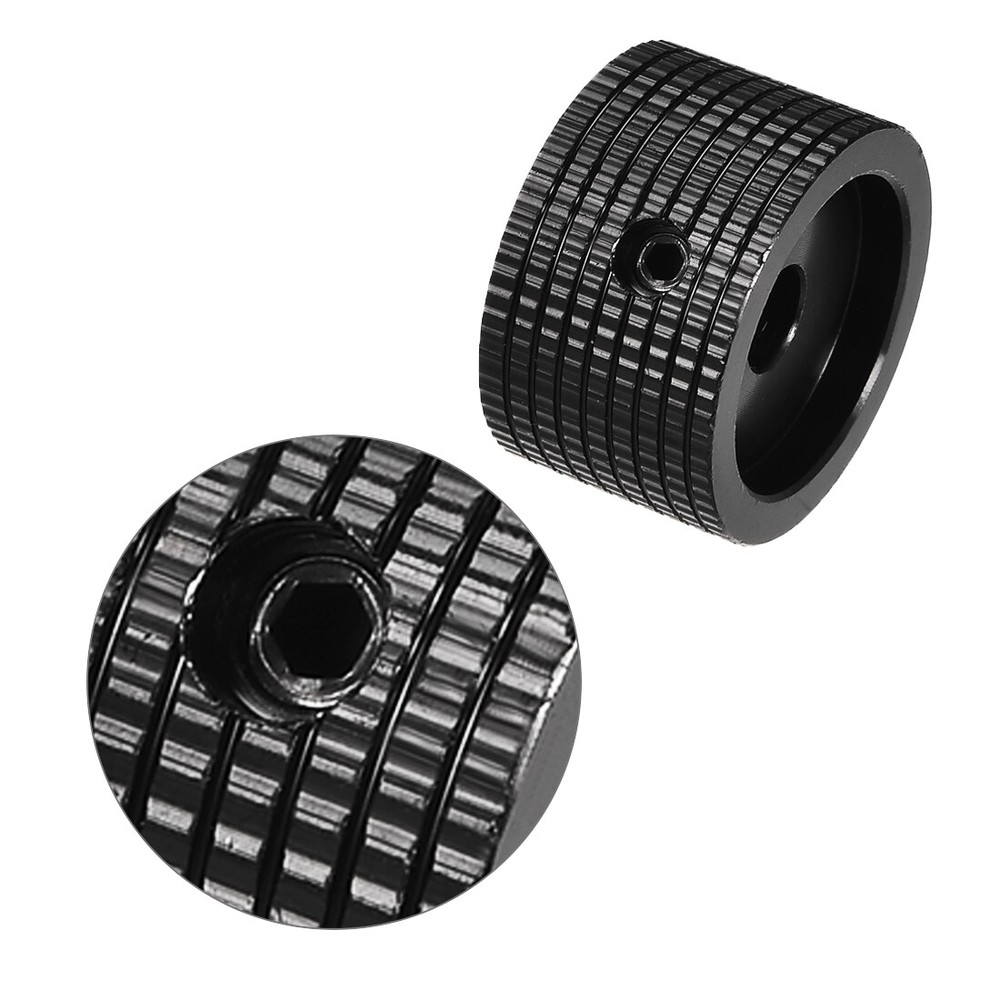 Stereo Knob, 25*6*15.5 mm Aluminium Alloy, Volume Control Knobs, Black