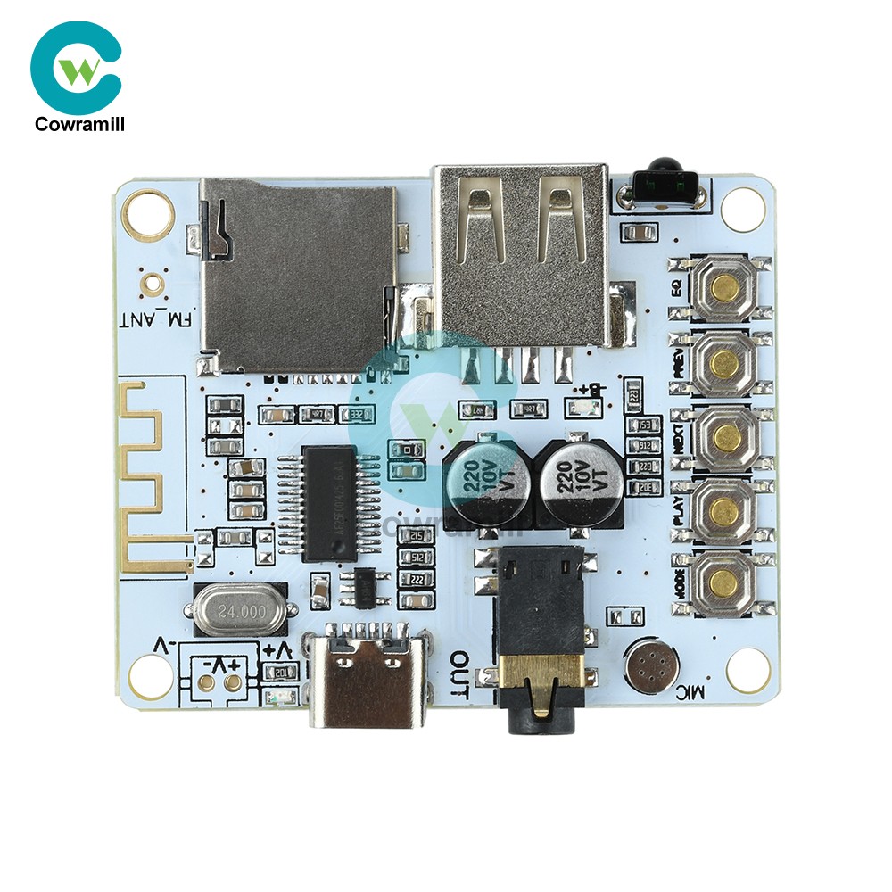 Bluetooth 5.4 Audio Receiver Board mp3 Lossless Decoder Decoding Module Type C