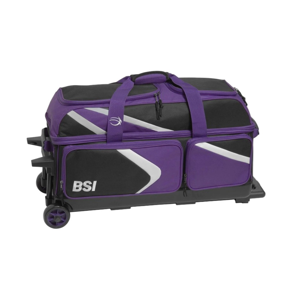 BSI Dash Triple Roller Bowling Bag, Smooth-Rolling League Carry