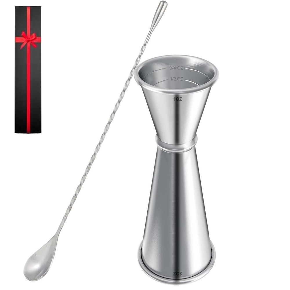 Measuring Jigger & Mixing Spoon Set Cocktail Jigger For Bartendingbell Jigger Wi