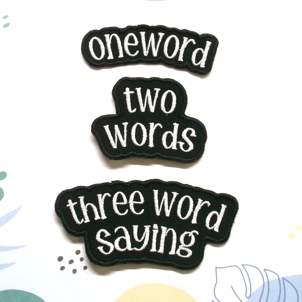 **LOVE IT** Custom Name patch Iron on / Sew on Patch, Fast Shipping