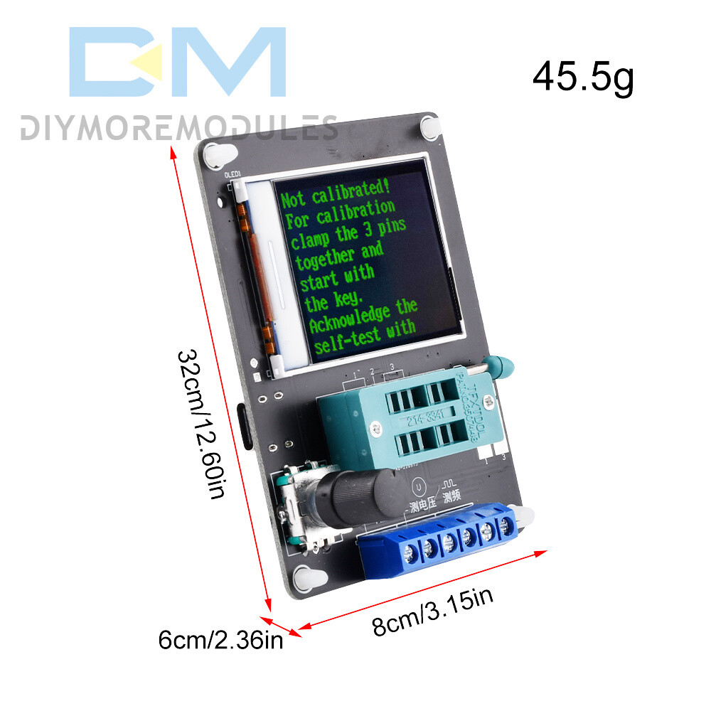 GM328A Transistor Tester Diode Capacitance Inductance ESR Volt Frequency Meter