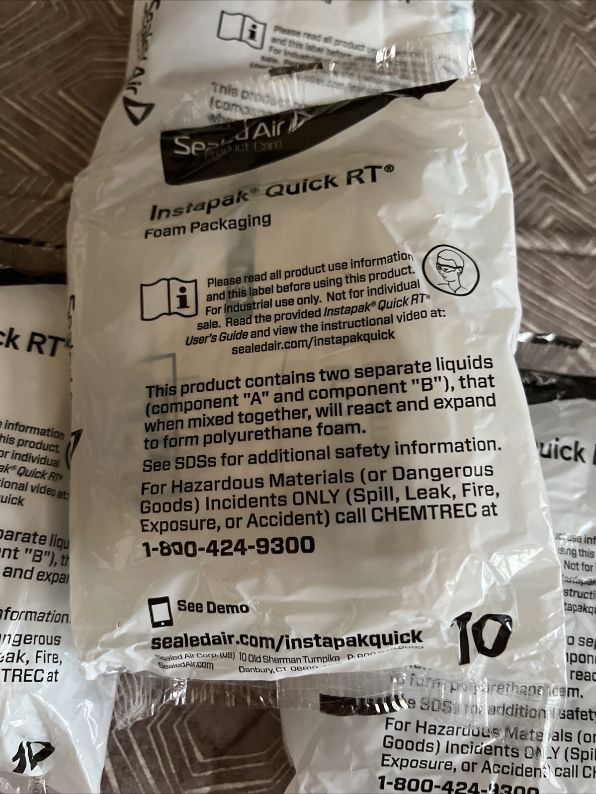 4x - InstaPak Quick RT Bag #10 - Quick & Safe Gift Packing 15"x 18"