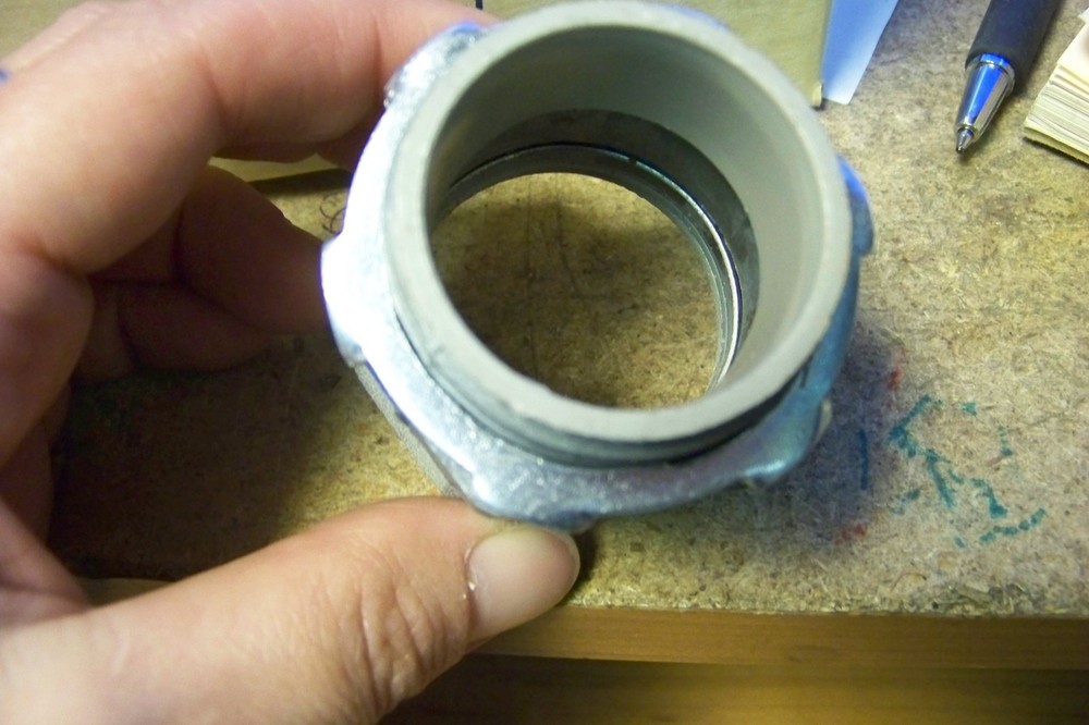 new appleton 86t125 thinwall connector 1 1/4" compression ring rain tight