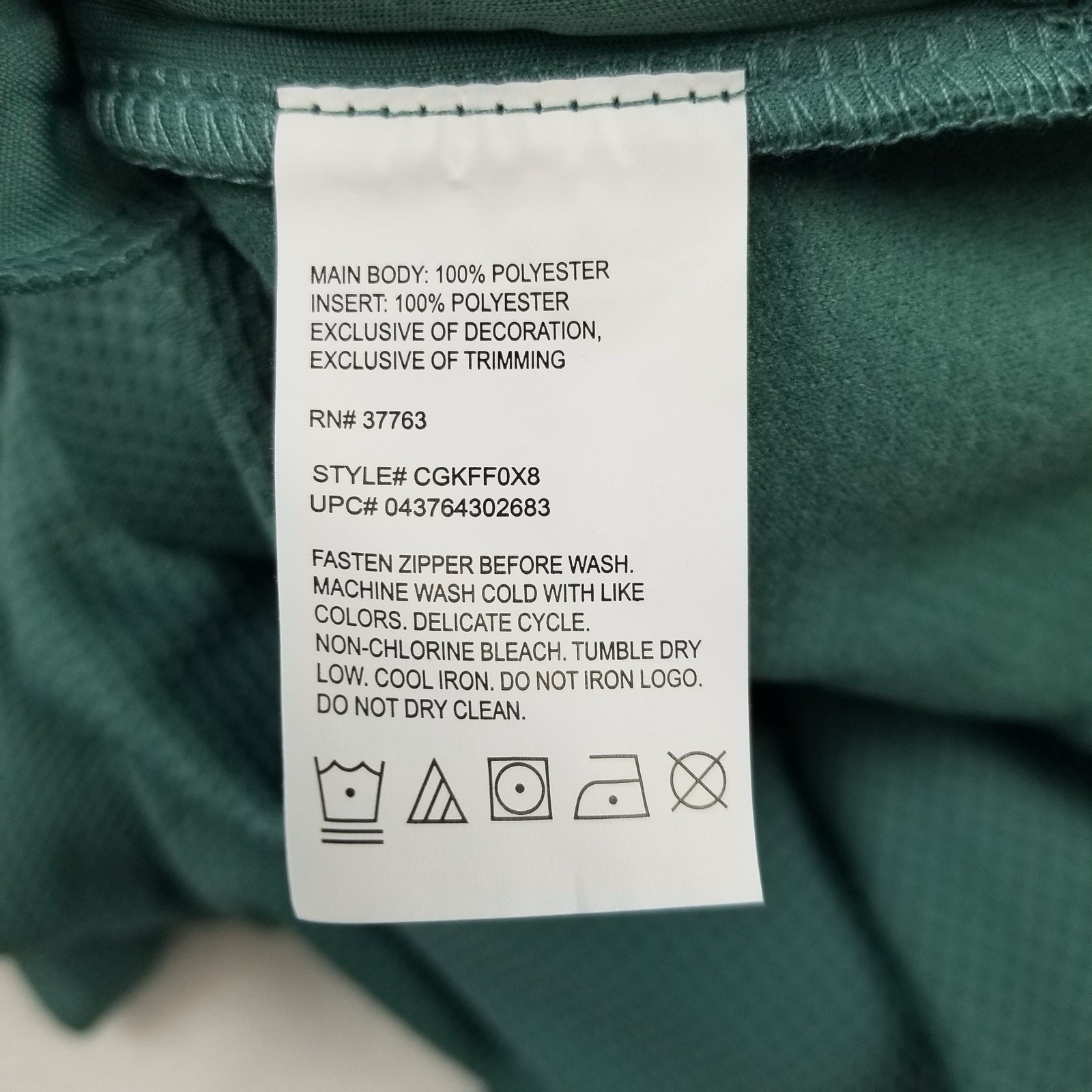 Men's Callaway Opti-Series 1/4 Zip Pullover Large Green