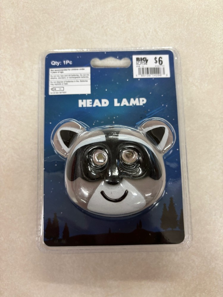 NEW Head Lamp Headlamp Racoon