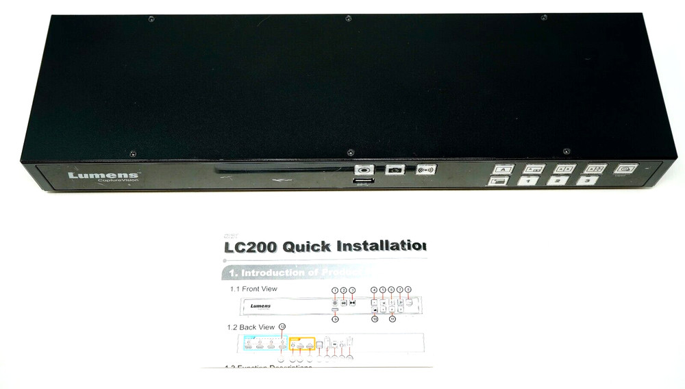 Lumens LC200 CaptureVision Station - 4 HDMI Inputs, IP Video Source - Unit Only
