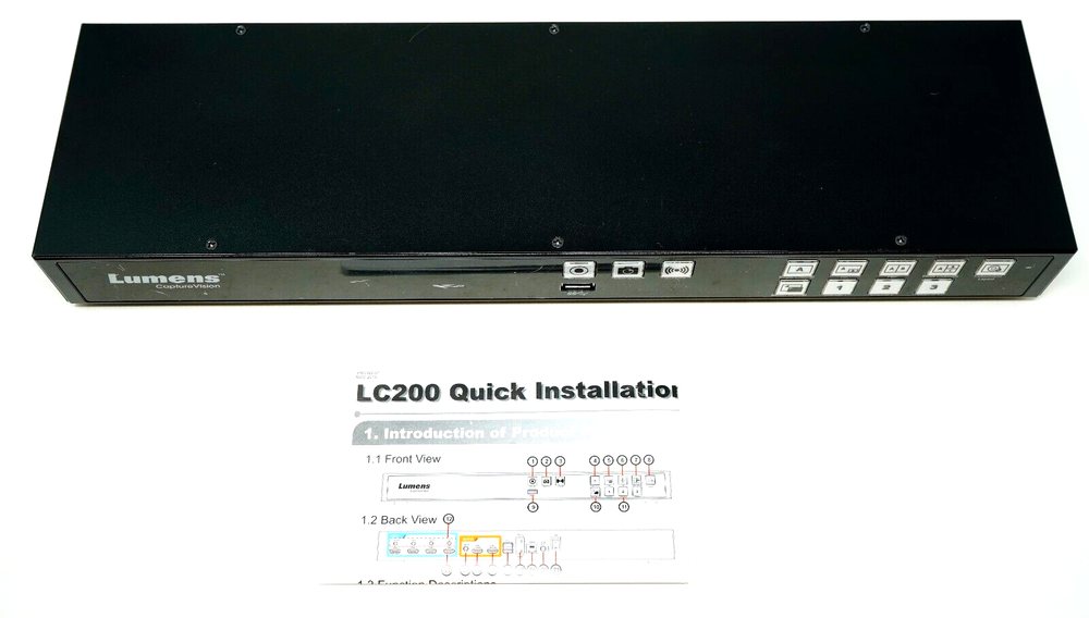 Lumens LC200 CaptureVision Station - 4 HDMI Inputs, IP Video Source - Unit Only