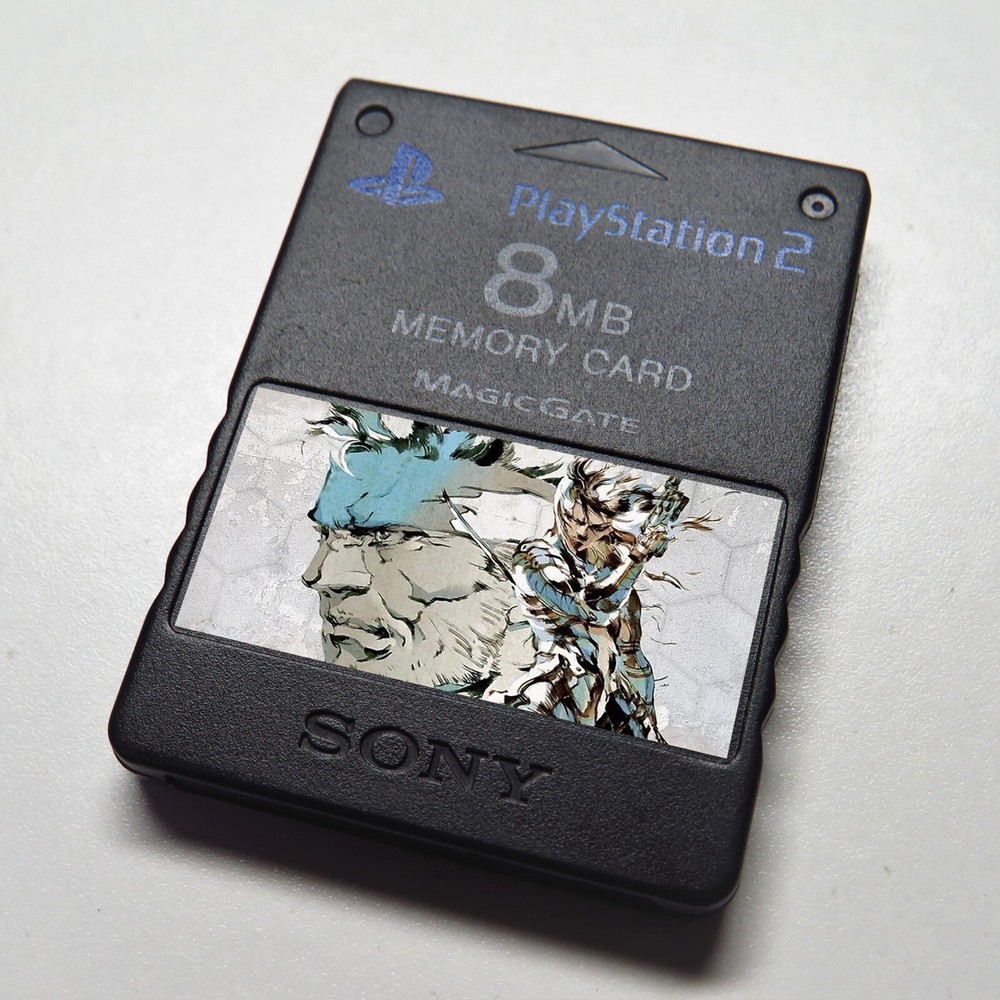 Metal Gear Solid Collection - Custom PlayStation Memory Card Stickers
