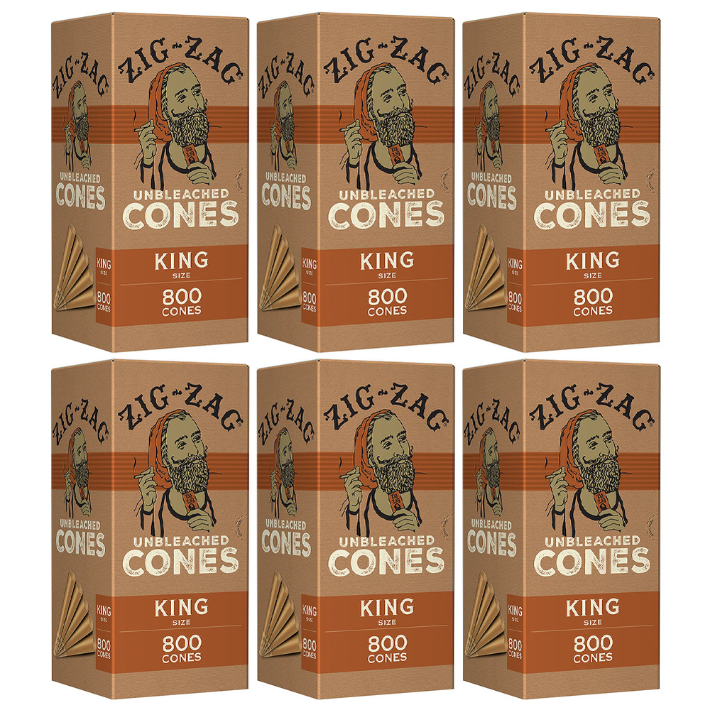 Zig-Zag Unbleachd King Size Cone - 4800 / CS