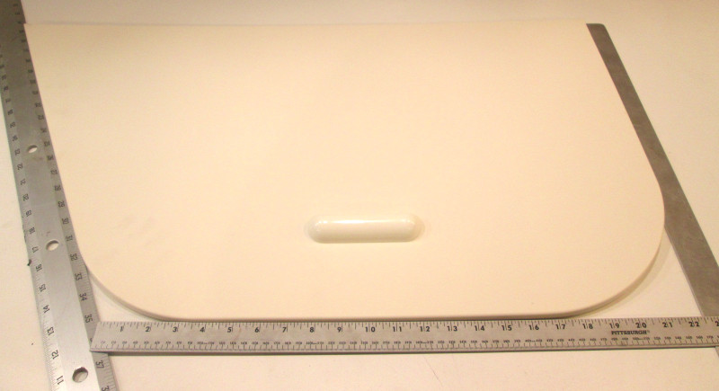 Voyager Pontoon Stbd Side Storage Lid Assembly With Handle White Poly