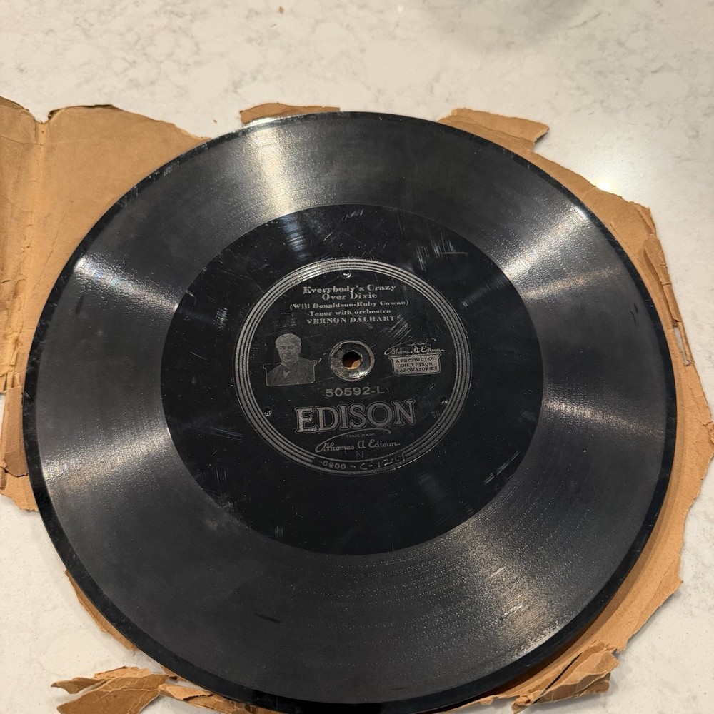 Edison Diamond Disc Re-Creation Early 1900s Record
