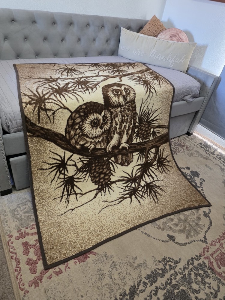 Vintage Rap About Dolan Owls Blanket 53"×76"