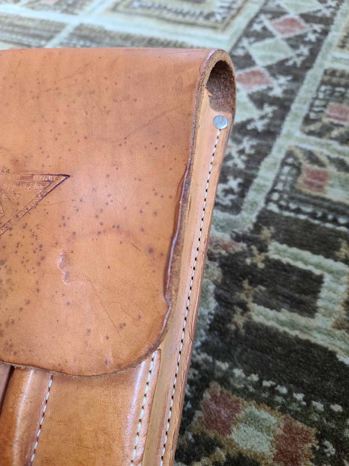 VTG Forestry Suppliers Inc Geologist Surveyor Tool Pouch Leather Belt Bag #33394