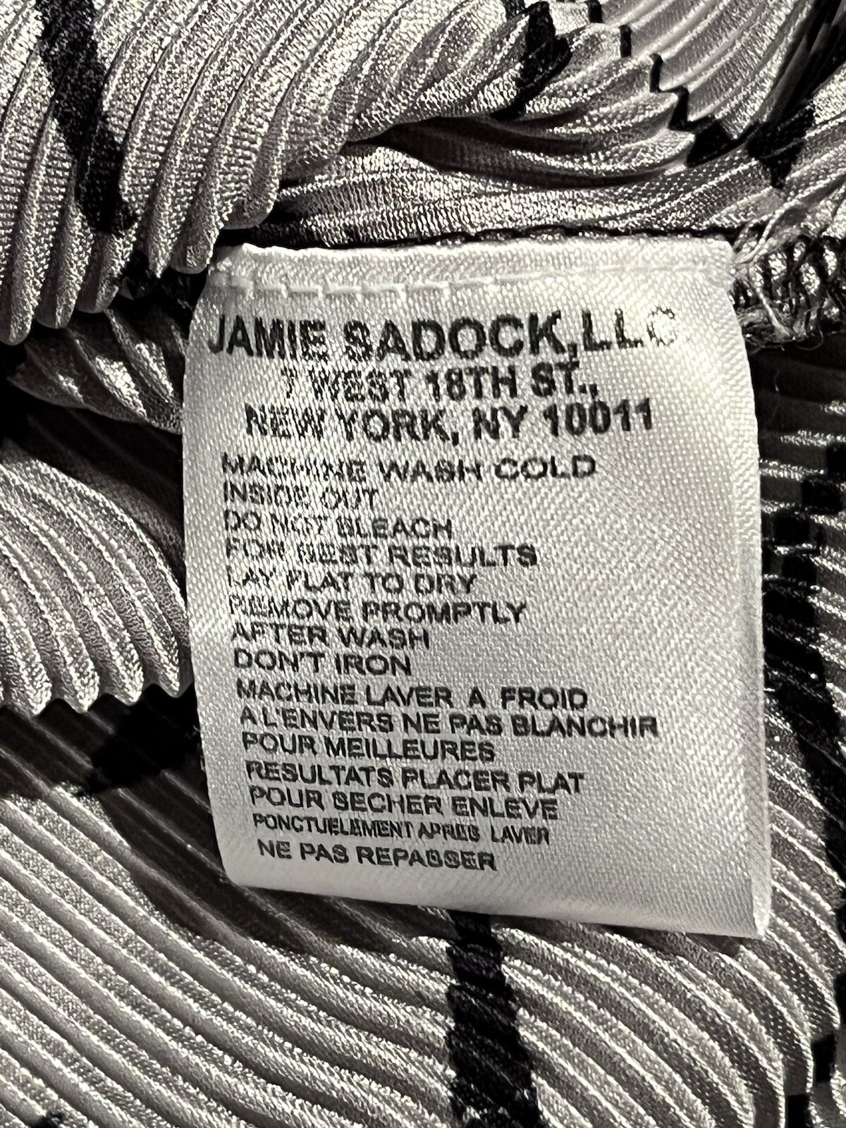 JAMIE SADOCK 1/4 Zip Short Sleeve Crinkle Ribbed Golf Top Shirt Size Small