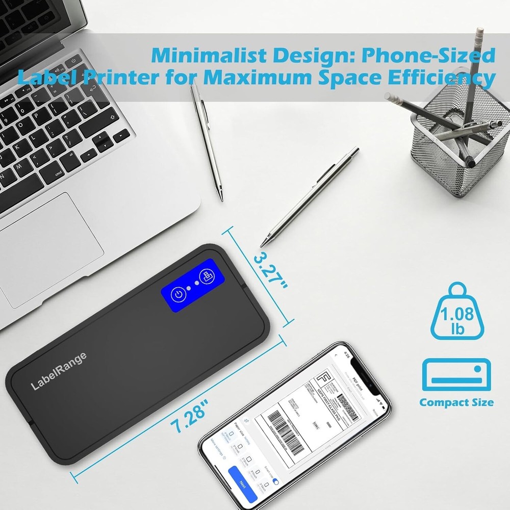 Bluetooth Thermal Label Printer LabelRange RD560 for Mac,Windows,Iphone,Android