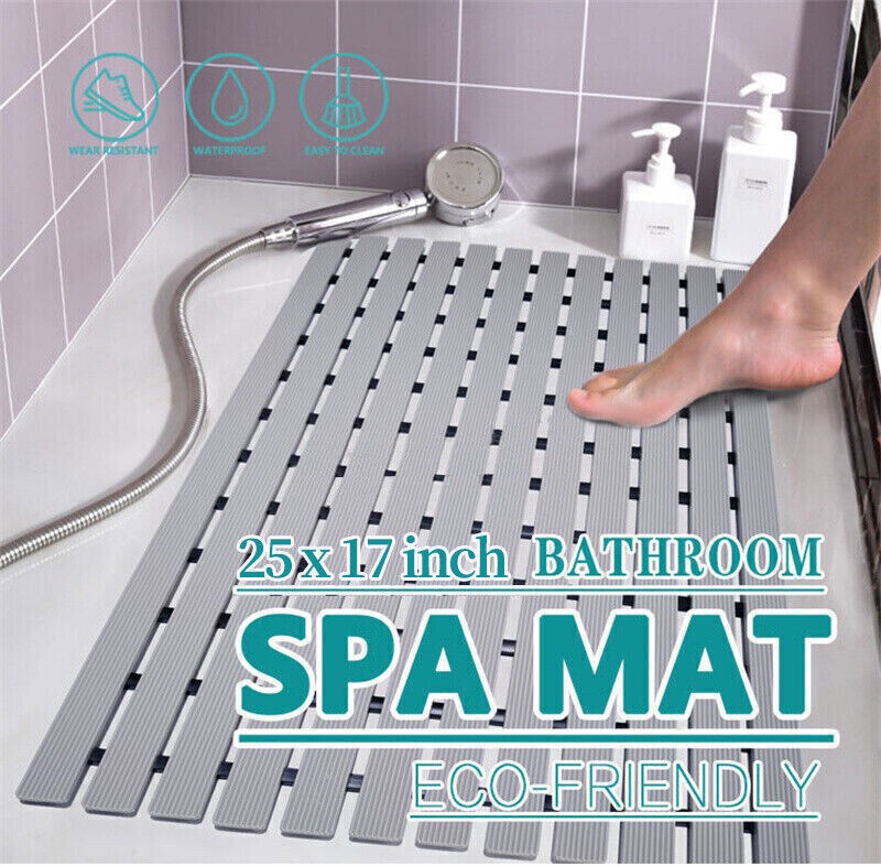 Anti Slip Bathtub Shower Mat For Spa Bathroom Floor Mat Safety with Drain Hole