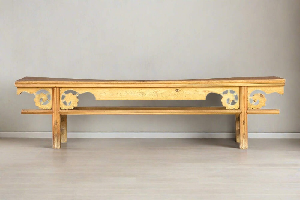 Asian Provincial Elm Bench