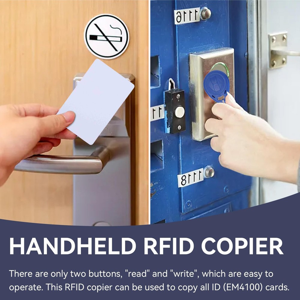 125KHz HANDHELD RFID FOB COPIER READER WRITER DUPLICATOR