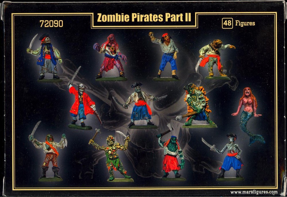 Mars Figures 1/72 ZOMBIE PIRATES Figure Set Part 2