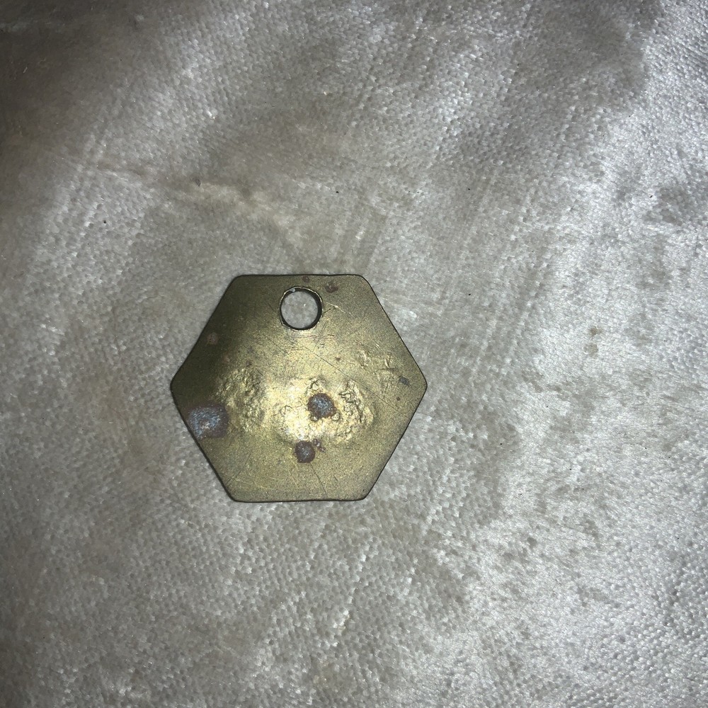 Arkwright 450 colliery brass pit check miners mining token tally