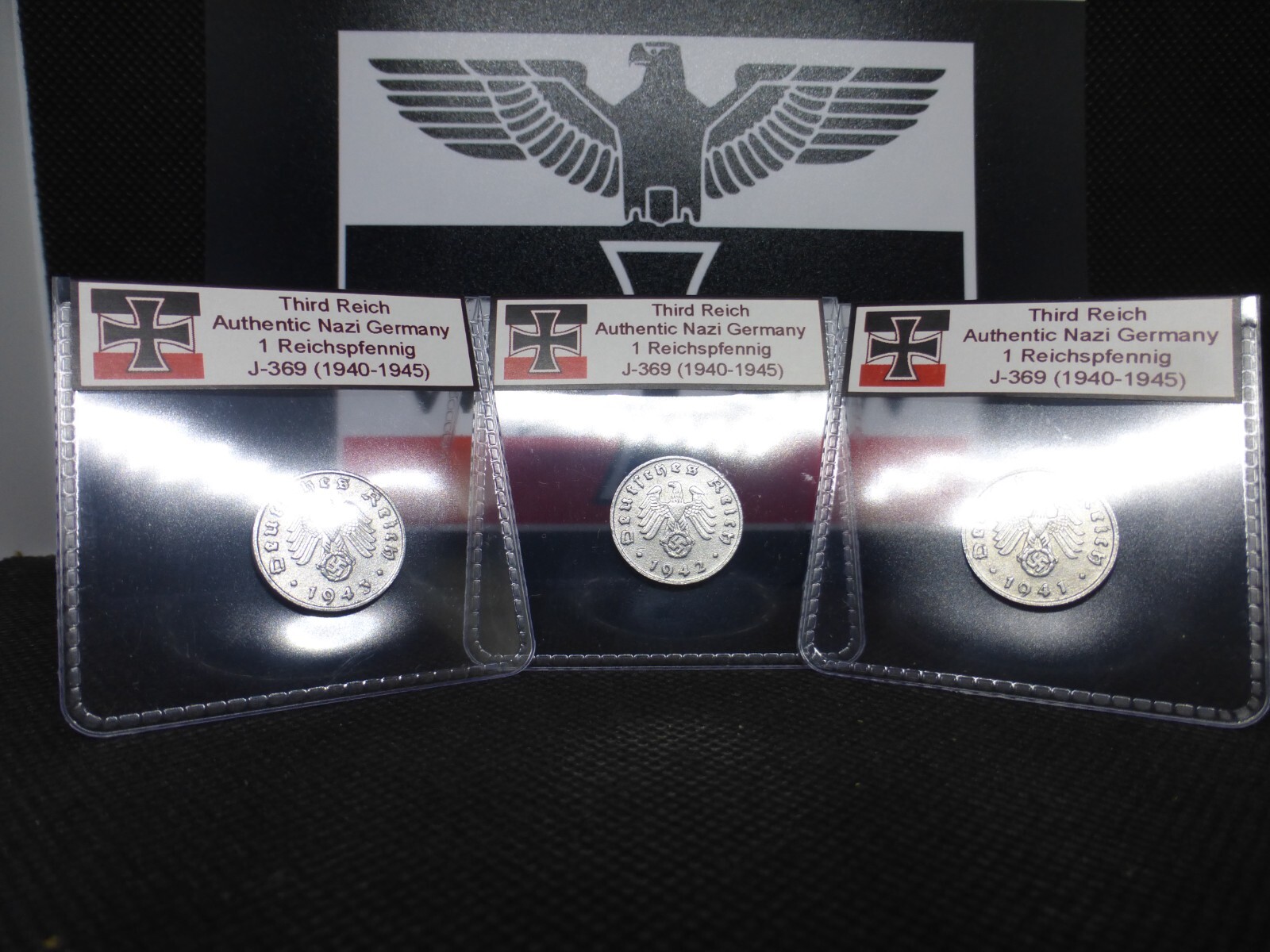 Nazi Germany WW2 Coin - 1 Reichspfennig Genuine Old Third Reich Rare Zinc Issue