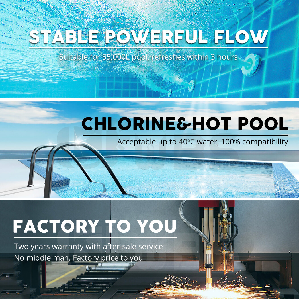 900W Solar Pool Pump Swimming Pool Brushless DC Motor 20000L/H 19m + Controller