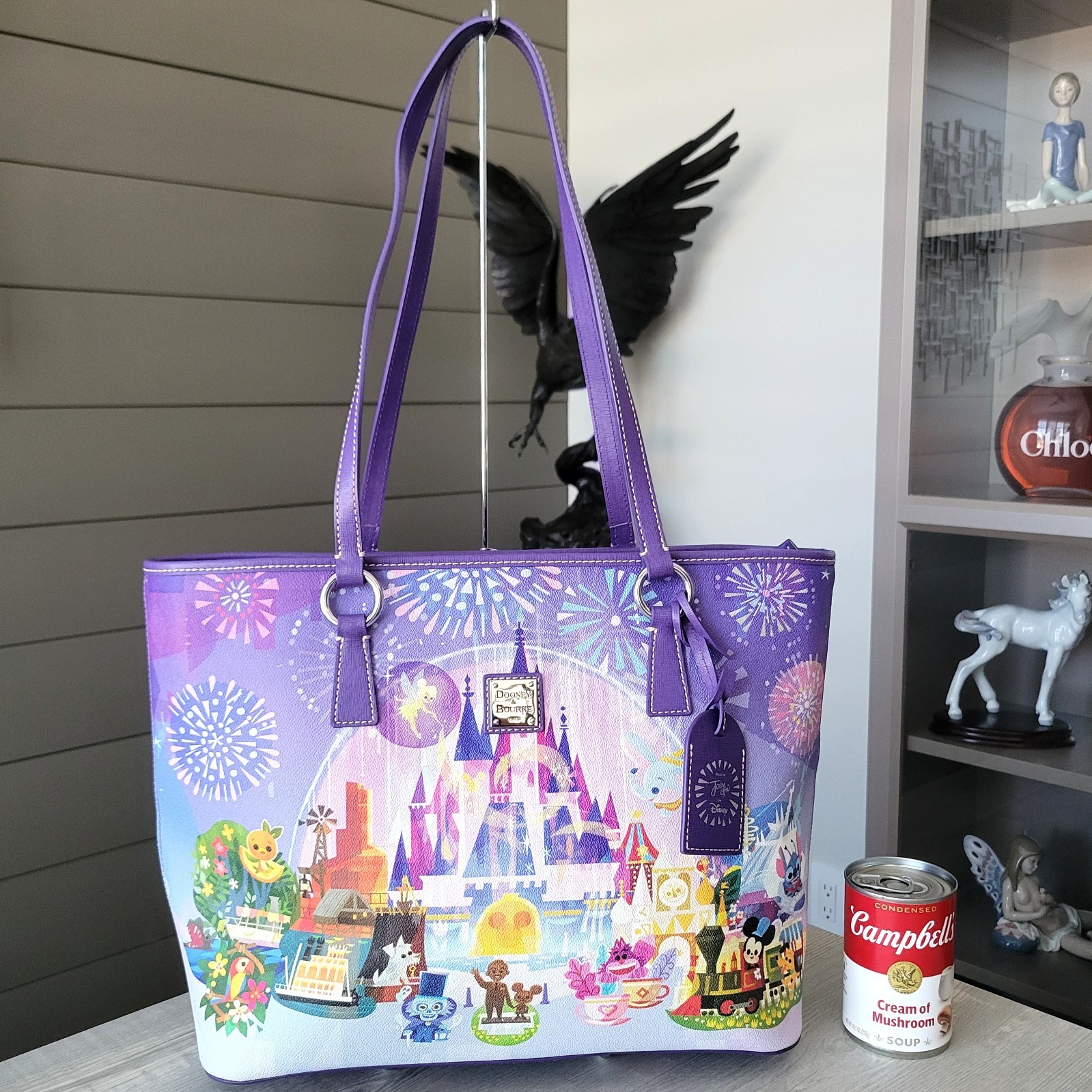 Disney Dooney & Bourke Disney Parks Joey Chou Castle Tote Bag Large NWOT