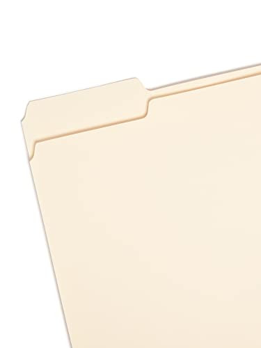File Folder, 1/3-Cut Tab, Assorted Positions, Letter Size, Manila, 24 per