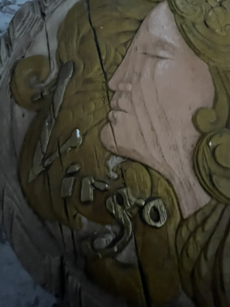 Vintage HTF Virgo Hanging Plaster Plaque