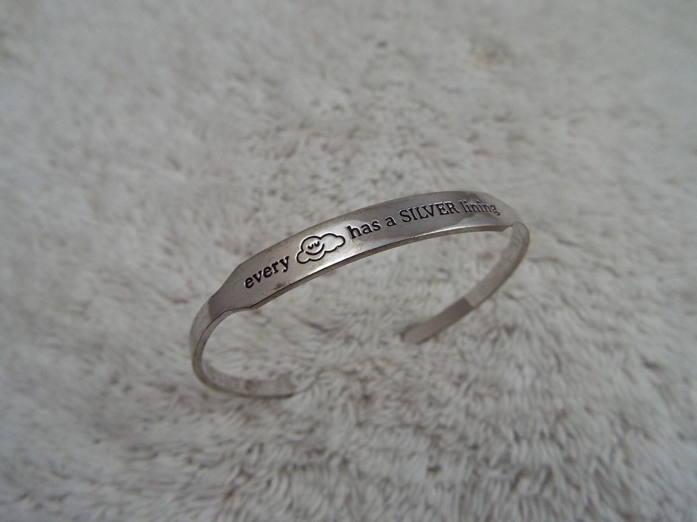 2016 ORIGAMI OWL ~ Every Cloud Has A Silver Lining ~ Cuff Bracelet (D50)