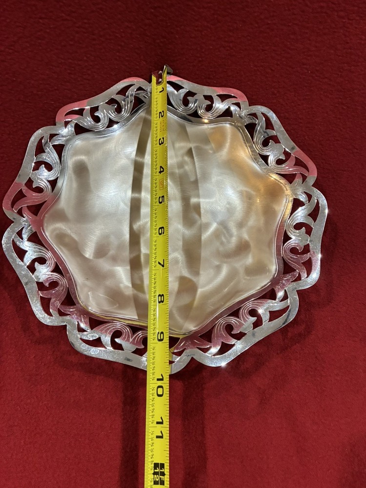 WMF Ikora gently used silver decorative dish from Germany, pristine condition.