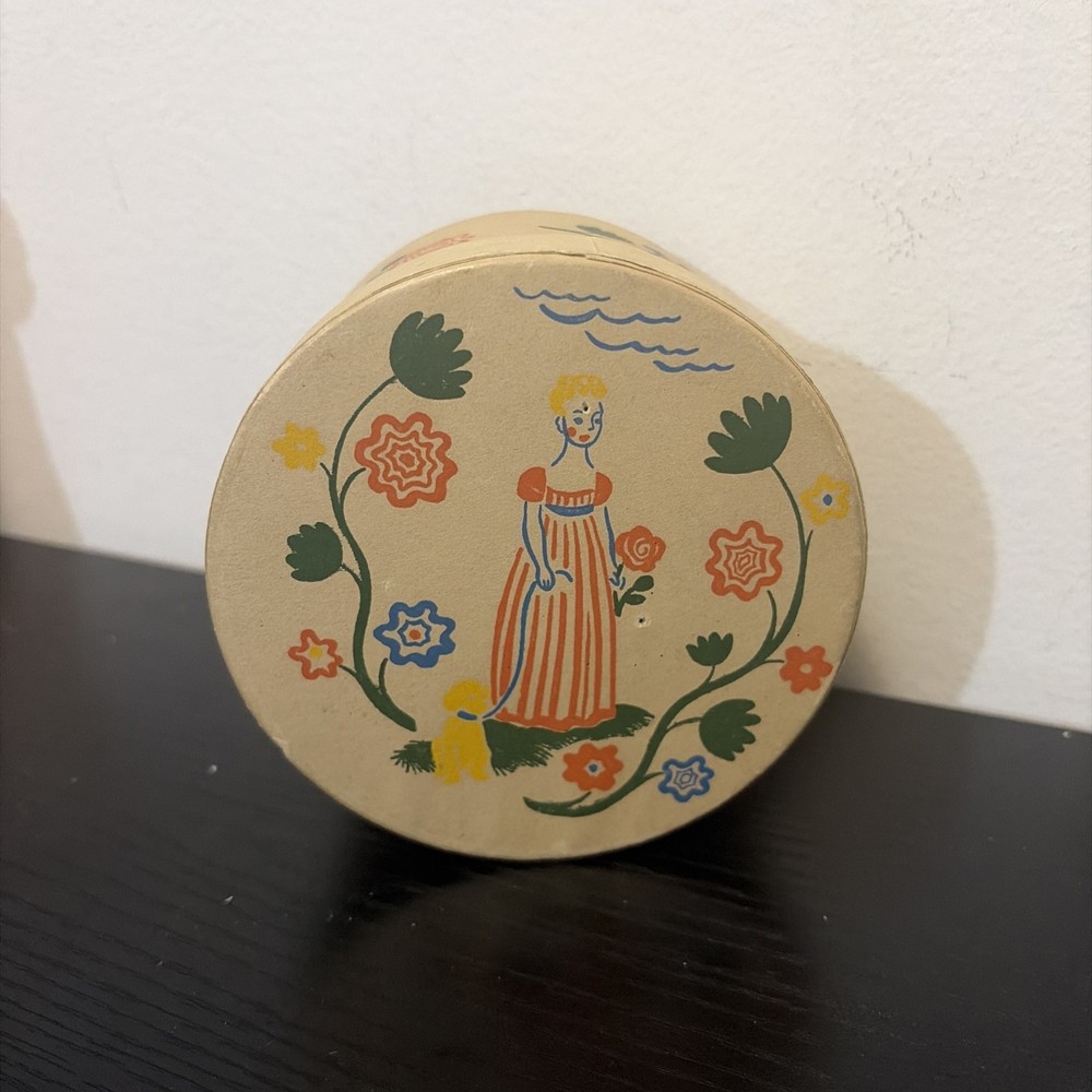 Vintage Old Spice Dusting Powder Cardboard Container, Empty