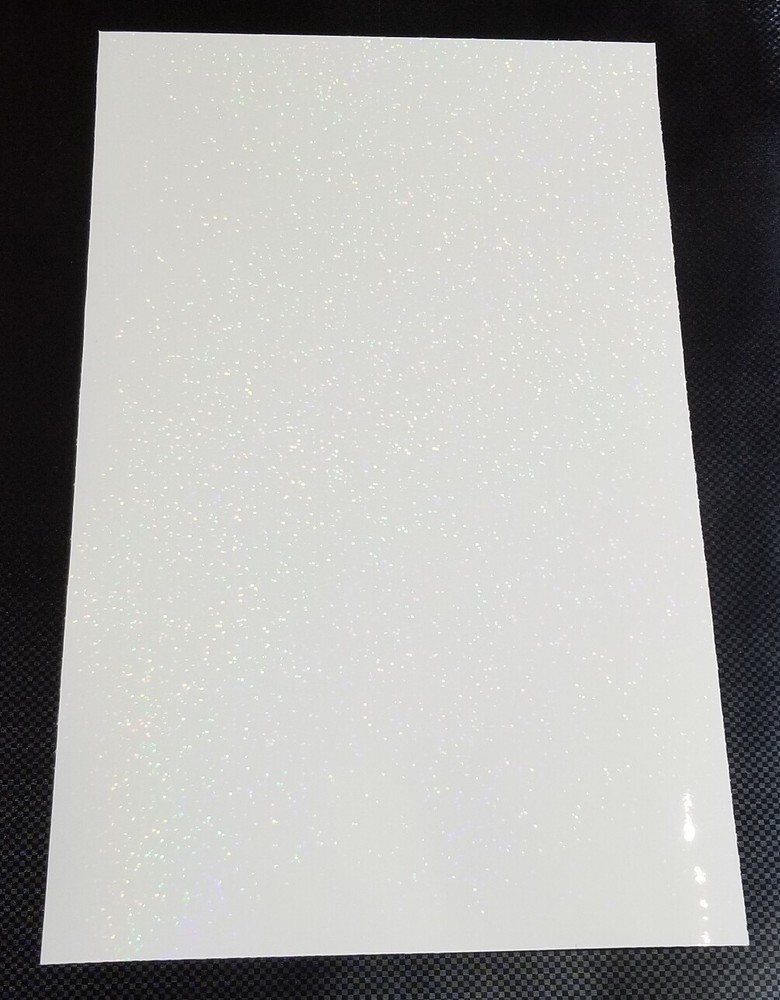 White Sequins Sign Vinyl 24" x 30ft