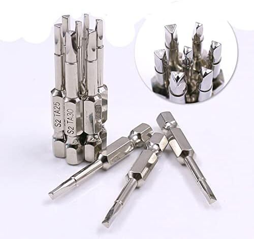 5 Piece Magnetic Triangle Screwdriver Bit, S2 Steel Triangular Screwdriver Bi...