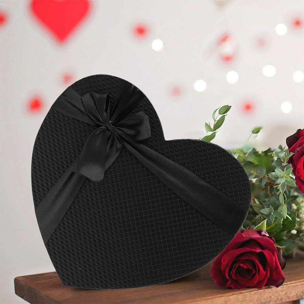 Empty Heart Shaped Gift Box Present Decorative Boxes with Lids for Valentines...