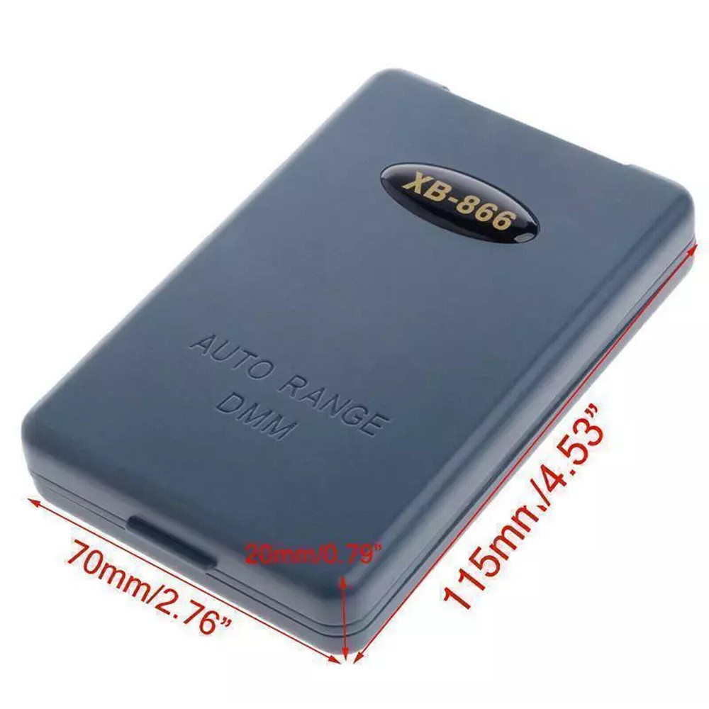 XB866 Mini Auto Range LCD Voltmeter Tester Tool AC/DC Pocket Digital MultimeteXE