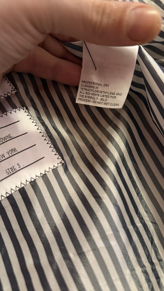 Thom Browne grey wool kilt skirt, size3