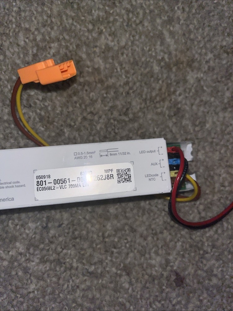 ELDOLED ECODRIVE 568/L SETTABLE DIMMABLE LED Driver 50 Watt 60 VDC MAX 120-277V