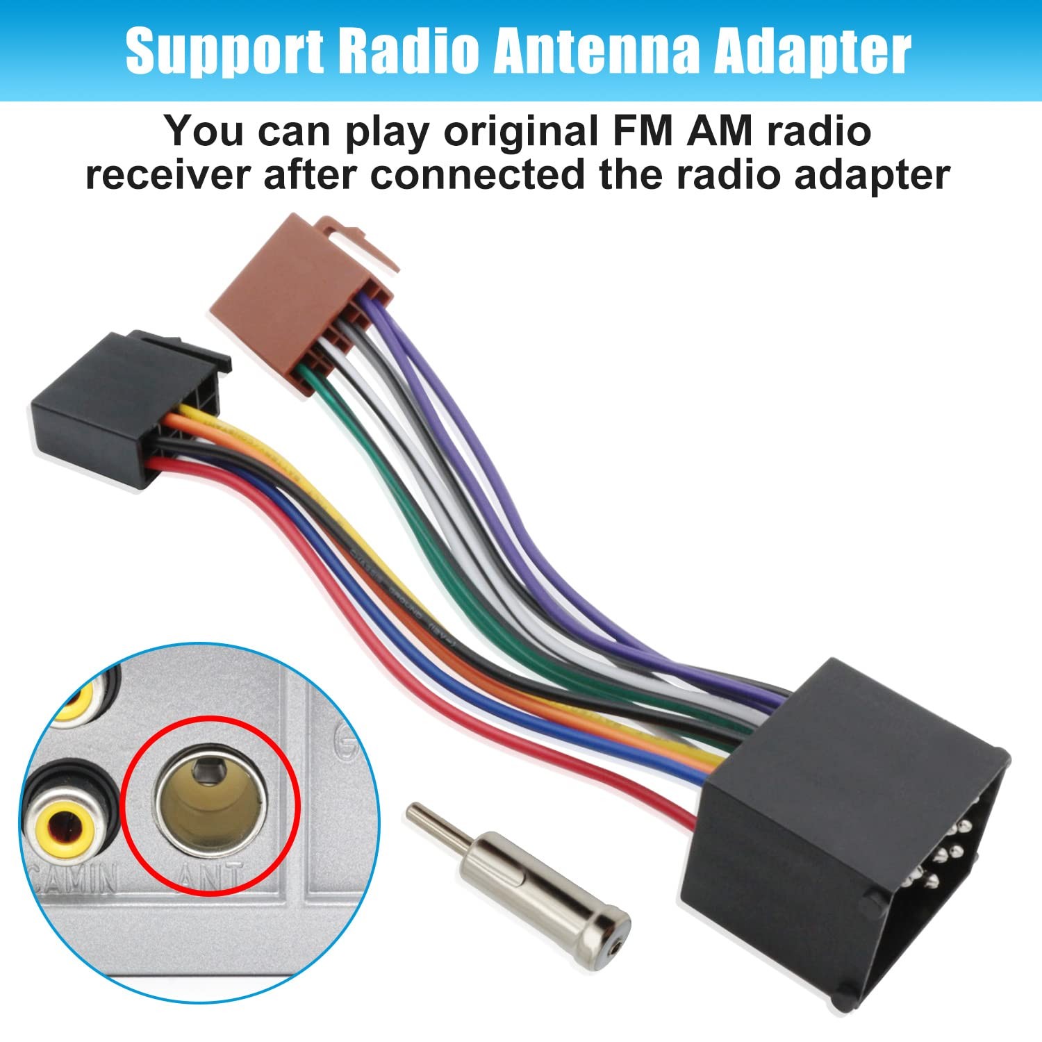 Car Radio Wiring Harness Adapter Compatible with BMW 3 E30 E36 E46 E34 5 E39...