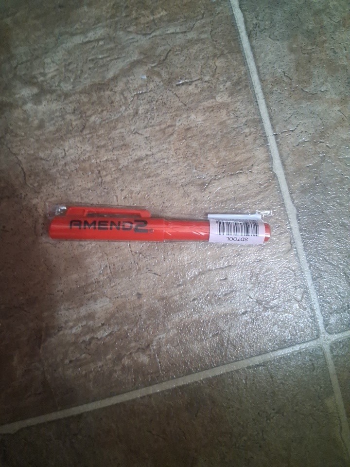 AMEND2 G10 RED SELF-DEFENSE PEN